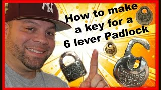 How to open a 6 lever pancake padlock without a key [upl. by Courcy]