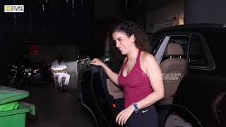 Sanya Malhotra Spotted At Dance Studio For Dance  Filmy Focus Bollywood [upl. by Jem692]