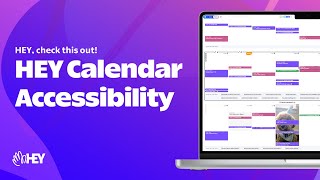 New in HEY Accessibility improvements to HEY Calendar [upl. by Tips676]