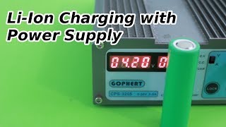 How to Charge Lithium Ion Batteries with a Power Supply [upl. by Abehsat28]