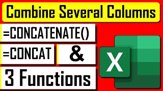 How to Use quotCONCATENATEquot quotCONCATquot And quotampquot Functions in Excel [upl. by Oriane970]