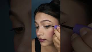 Try this winged liner hack ✅💫 wingedeyeliner eyeliner eyemakeup eyemakeuptutorial viralhacks [upl. by Matthia]