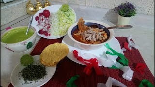 El mejor Pozole rojo de cerdo  DELICIOSOOO 😋🇲🇽 [upl. by Els]