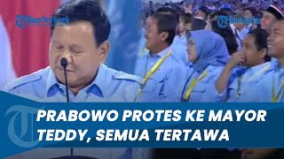 Jenderal amp Ketum Parpol Tertawa saat Prabowo Protes Mayor Teddy Tak Tulis Semua Nama Tamu Undangan [upl. by Thaxter]