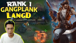 🔴 LangD Gangplank vs Fiora  LangD Rank 1 Gangplank Guide [upl. by Anilra]