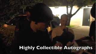 Chester Bennington signing autograph April 17 2012 [upl. by Eseerehc]