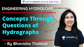 Concepts Through Questions of Hydrographs  Engineering Hydrology  GATEESE 2021  Bhavisha Thakkar [upl. by Sato614]