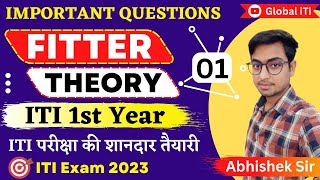 Fitter Theory 1st Year Important Questions Class01  ITI Exam 2023 [upl. by Cleopatre839]