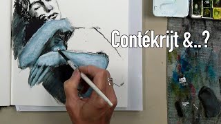 Welke materialen heb ik voor deze tekening gebruikt Timelapse met uitleg [upl. by Emmaline]