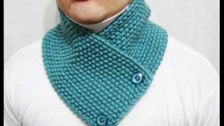 Knitting easy pattern scarf neckwarmer Do yourself wwwlanadeargetsycomwmv [upl. by Lareine]