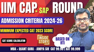 IIM CAP 2024  Selection Criteria of 10 IIMs Cutoffs Safe CAT Score   Based on RTI  AMIYA SIR [upl. by Betsey]