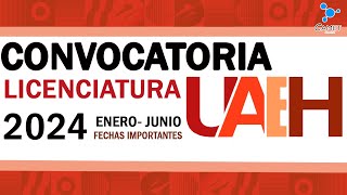 Convocatoria UAEH enerojunio 2024 [upl. by Notyal]