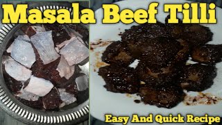 Beef Tilli Masala  Easy And Quick Recipe  HuccainSheikh [upl. by Oletta]