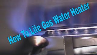 Trick To Lighting Gas Water Heater [upl. by Gordon]