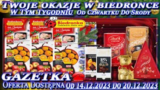 Biedronka Nowa Gazetka Promocyjna Od czwartku 14122023 W Tym Tygodniu Twoje Okazje w Biedronce [upl. by Seligman]