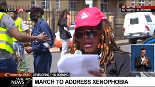 Antixenophobia March I Kopanang Africa stages a march against xenophobia [upl. by Billye]