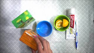 Teeth Whitening At Home In 3 Minutes  How To Whiten Your Yellow Teeth Naturally  100 Works [upl. by Franek]