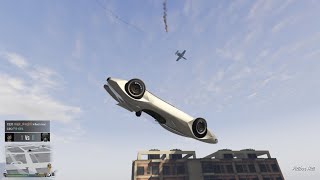 GTA 5 ONLINE SCRAMJET VS B11 STRIKEFORCE COMBAT  F4D [upl. by Elayor]