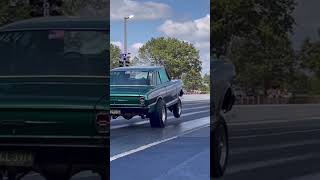 Very Powerful Chevy Nova Gasser Drag Racing at Central Illinois Dragway shorts [upl. by Teplitz]