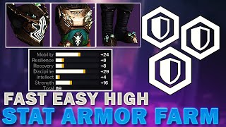 Destiny 2 Do This High Stat Armor Farm NOW Guaranteed Quadruple 100 State Fast Easy Guide [upl. by Atinihc]