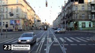 Tramwajem po Wrocławiu HD  Linia 23 czIII PILCZYCE  STADION OLIMPIJSKI [upl. by Anele]