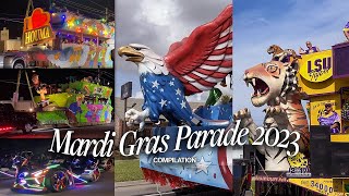 mardi gras parade 2023 compilation ⚜️ [upl. by Arhez]