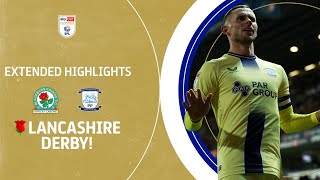 🌹 STUNNER LATE DRAMA LANCS DERBY  Blackburn Rovers v Preston North End extended highlights [upl. by Blakely872]