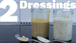 Joghurt und SüßerSenfDressing selber machen  Vegane Rezepte [upl. by Nivk240]