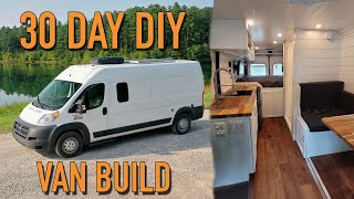 We Built Our Custom Van Conversion In 30 Days  DIY RAM Promaster Camper Van Tour [upl. by Stoller720]