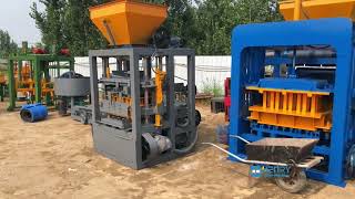 Bangladesh QT315 fully automatic hydraulic hollow block making machine comes with paver mold ship [upl. by Ileyan]