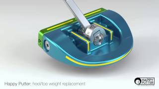 Happy Putter  How to change the Weights Heel and Toe mallet [upl. by Mullane]