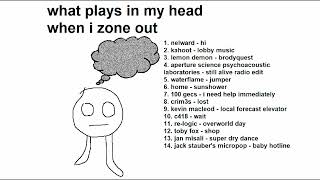 what i hear when i zone out a playlist [upl. by Ameerahs]