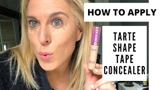 Tarte Shape Tape Concealer Review  How to Apply [upl. by Lynnell]