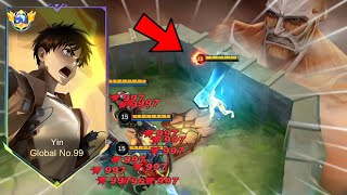 FINALLY NEW SKIN YIN EREN YEAGER ATTACK ON TITAN SKIN😱 [upl. by Sillert]