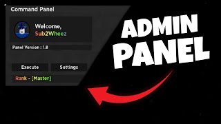 How to Make an ADMIN Panel in ROBLOX  Read Comment [upl. by Aaren]