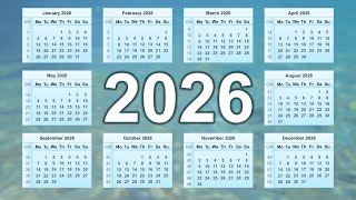 Calendar 2026 [upl. by Gloriane299]