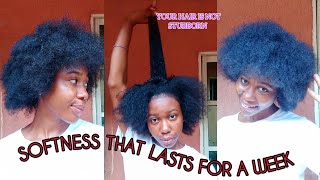 Do This Every Hair Washday for Long lasting SOFTNESS and MOISTURE Retention  4c hair [upl. by Nemad]