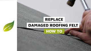 How To Replace Damaged Roofing Felt [upl. by Arrad886]