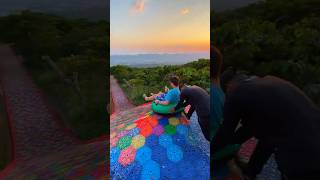 This rainbow slide is amazing  waterslide rainbowslide rainbow funny viralvideo [upl. by Atrice440]