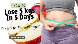 Apple Diet Plan For Weight loss  Lose 5 Kgs in 5 Days  Apple Diet Plan [upl. by Acirfa]