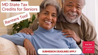 Maryland State Tax Credits for Seniors Homeowners and Senior Renters [upl. by Pernas]