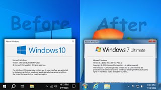 How to transform Windows 10 into Windows 7 [upl. by Karole]