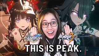 SPARKLE vs VITA Honkai Impact 3rd x Honkai Star Rail Concept Trailer — Confrontation  REACTION [upl. by Cumings]