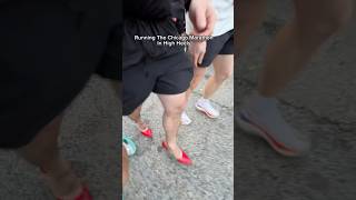 Curtis Hargrove running the Chicago Marathon in High Heels Find out why [upl. by Aphrodite559]