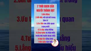 Khám Phá Ngay 7 Thói Quen Của Người Thành Đạt  Thói quen tốt thoiquennguoithanhdat [upl. by Tigirb914]