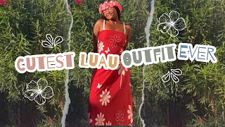 Can I Sew A Luau Outfit Using A Thrifted LoveSeat Cover In 4 Days 🧵 🧷A Fun Little Sewing Vlog [upl. by Anibur]