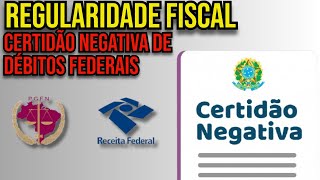 COMO TIRAR CERTIDÃO NEGATIVA DE DÉBITOS FEDERAIS 2024 [upl. by Retseh]