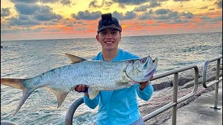 My 1st TEXAS TARPON Packery Channel Jetty Corpus Christi Tx [upl. by Carpenter]