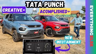 New UPDATED✅  2024 Tata Punch Accomplished Plus vs Punch Creative Plus  Whats New [upl. by Katy113]