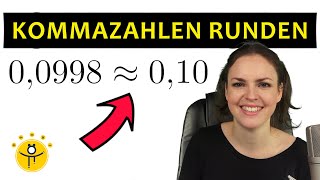 Kommazahlen RUNDEN – Dezimalzahlen auf Zehntel Hundertstel Tausendstel [upl. by Stalk]